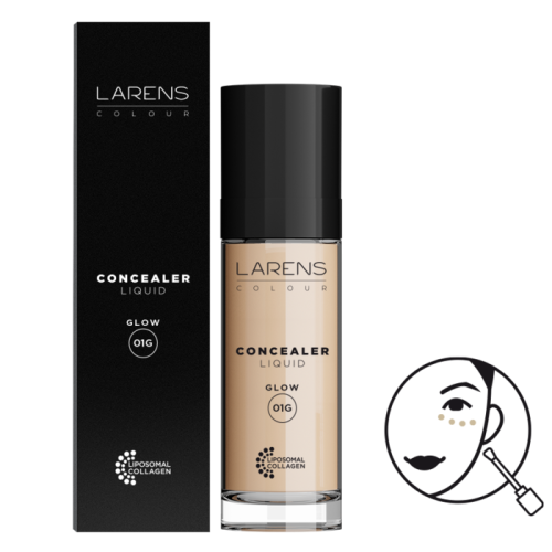 Larens Colour Liquid Concealer Glow 10 ml - Odtieň: CG - Dark 03
