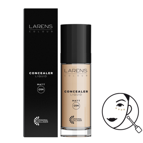 Larens Colour Liquid Concealer Matt - 10 ml - Odtieň: CM - Light 01